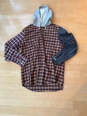 Supreme Hooded Flannel Shirt
